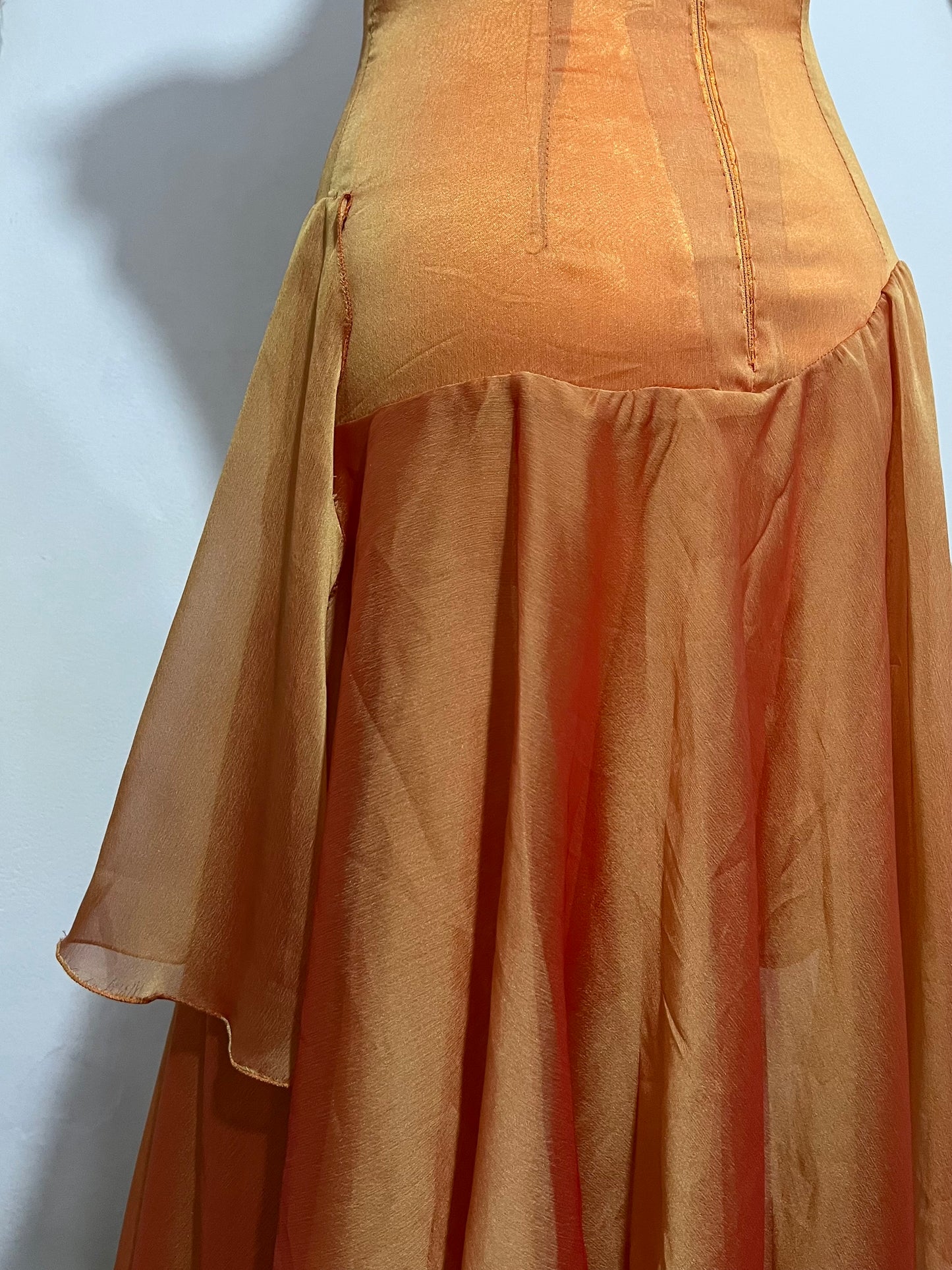 Layered amber fairy dress- size S