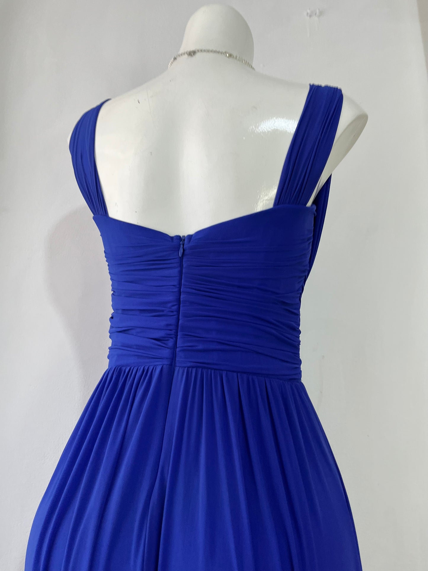Royal blue evening gown with rhinestones-size M