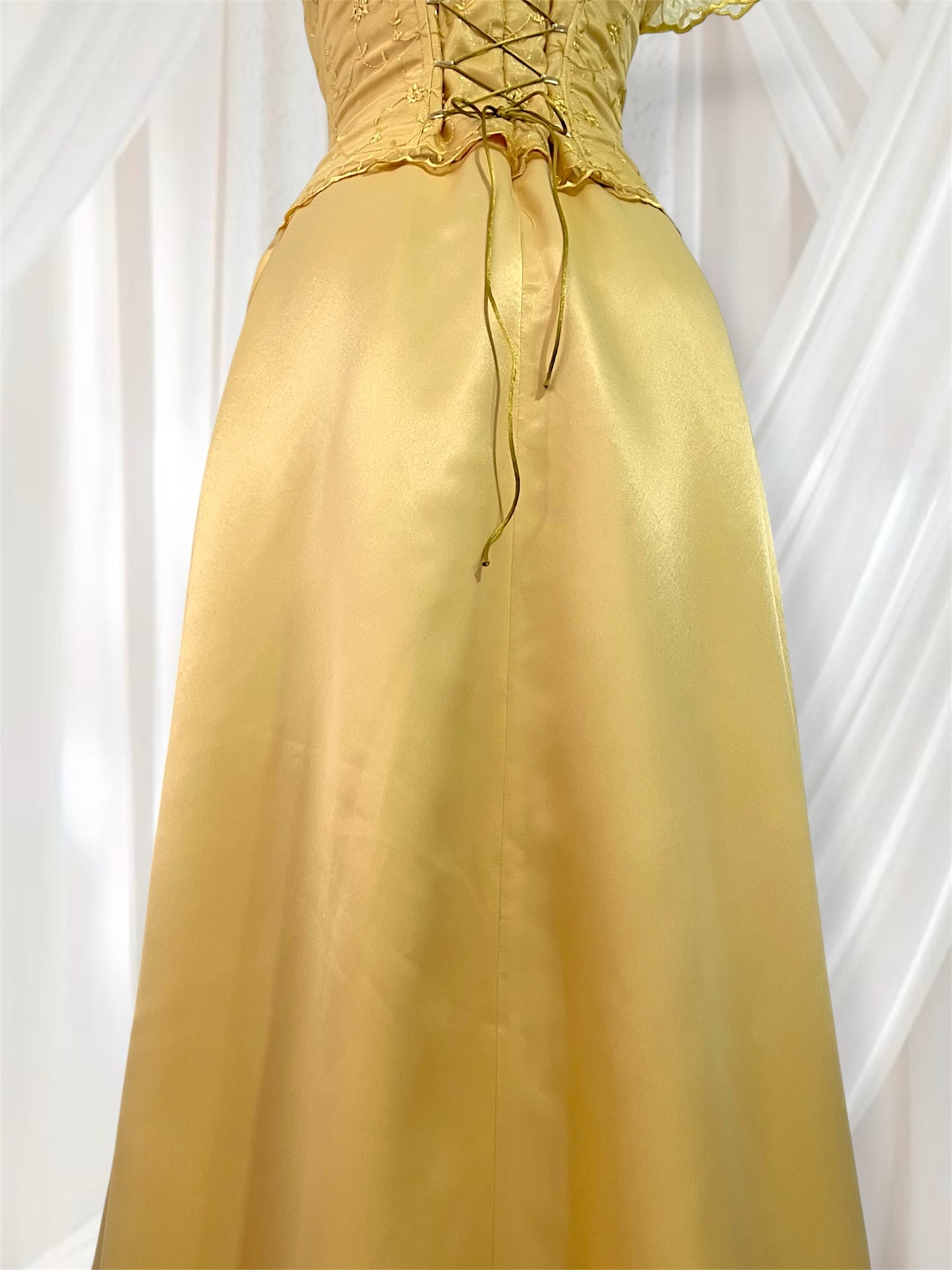 Yellow and ambar corset dress - Size S