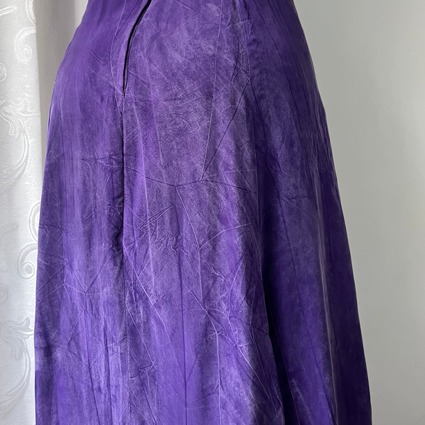 Whimsigoth vintage purple long evening dress-size S