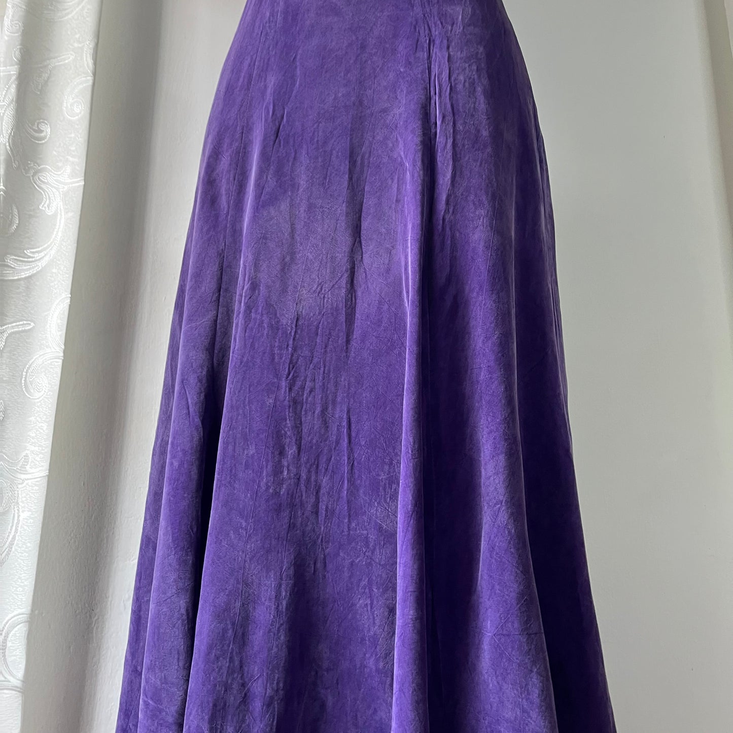Whimsigoth vintage purple long evening dress-size S