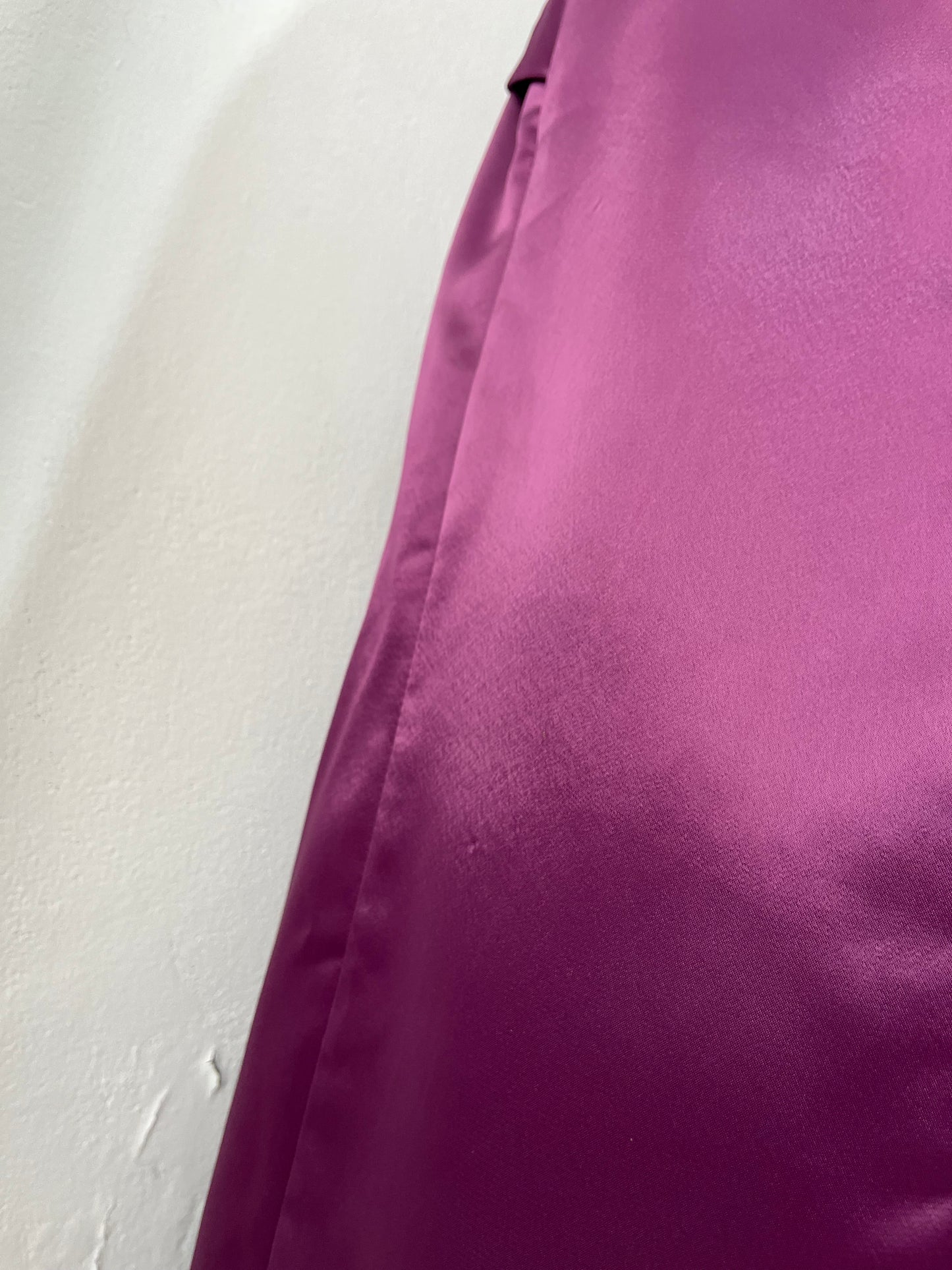 Purple satin corset dress with halter neckline and embroidered embellishments-size L