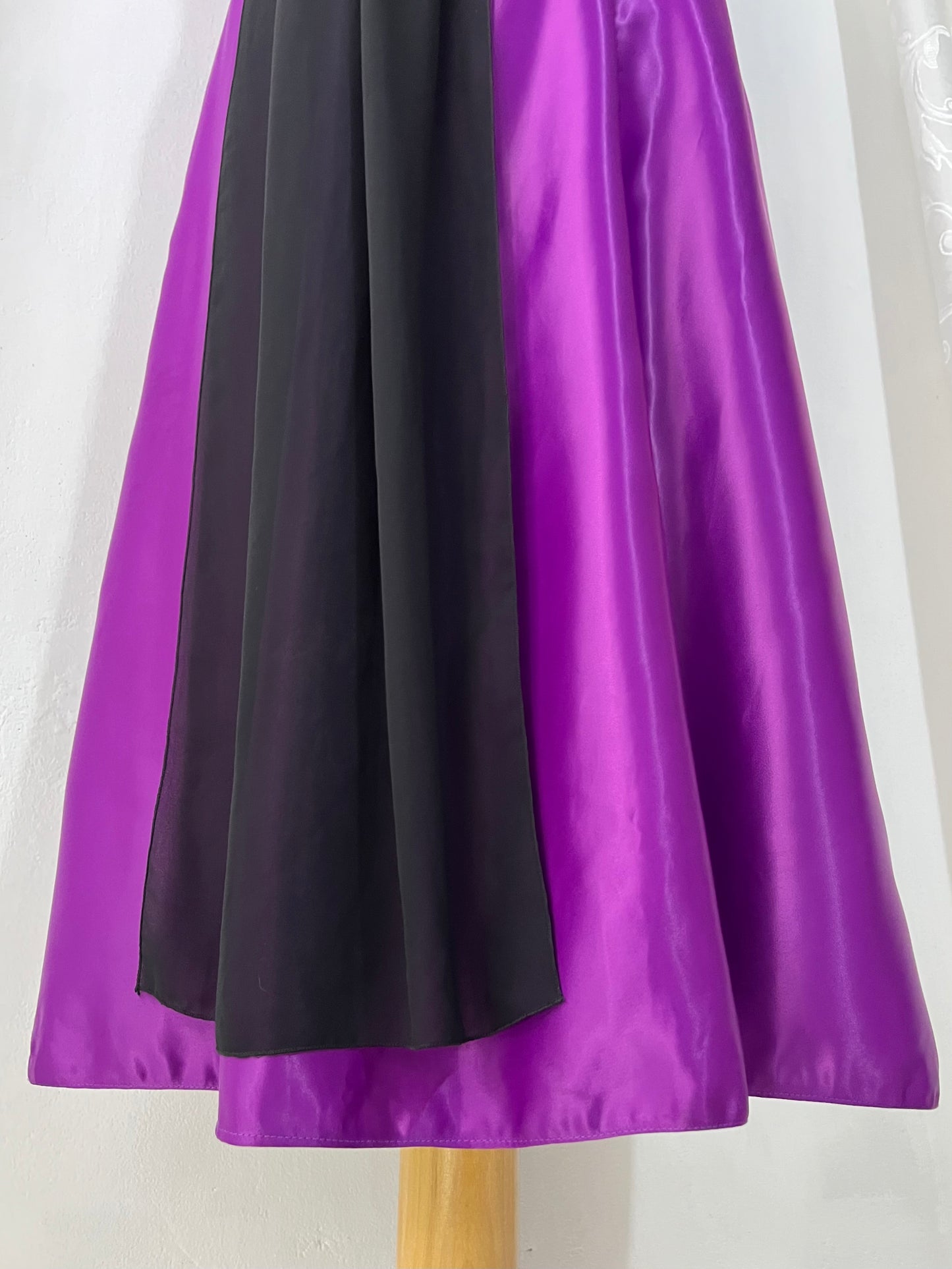 Asymmetrical corset gown dress with exquisite hand embroidery beads and rhinestones