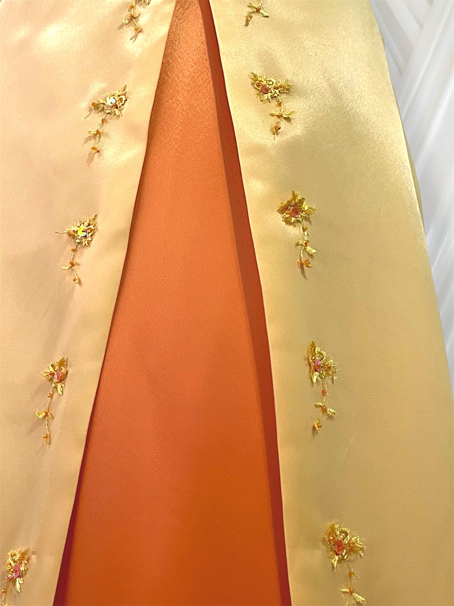 Yellow and ambar corset dress - Size S