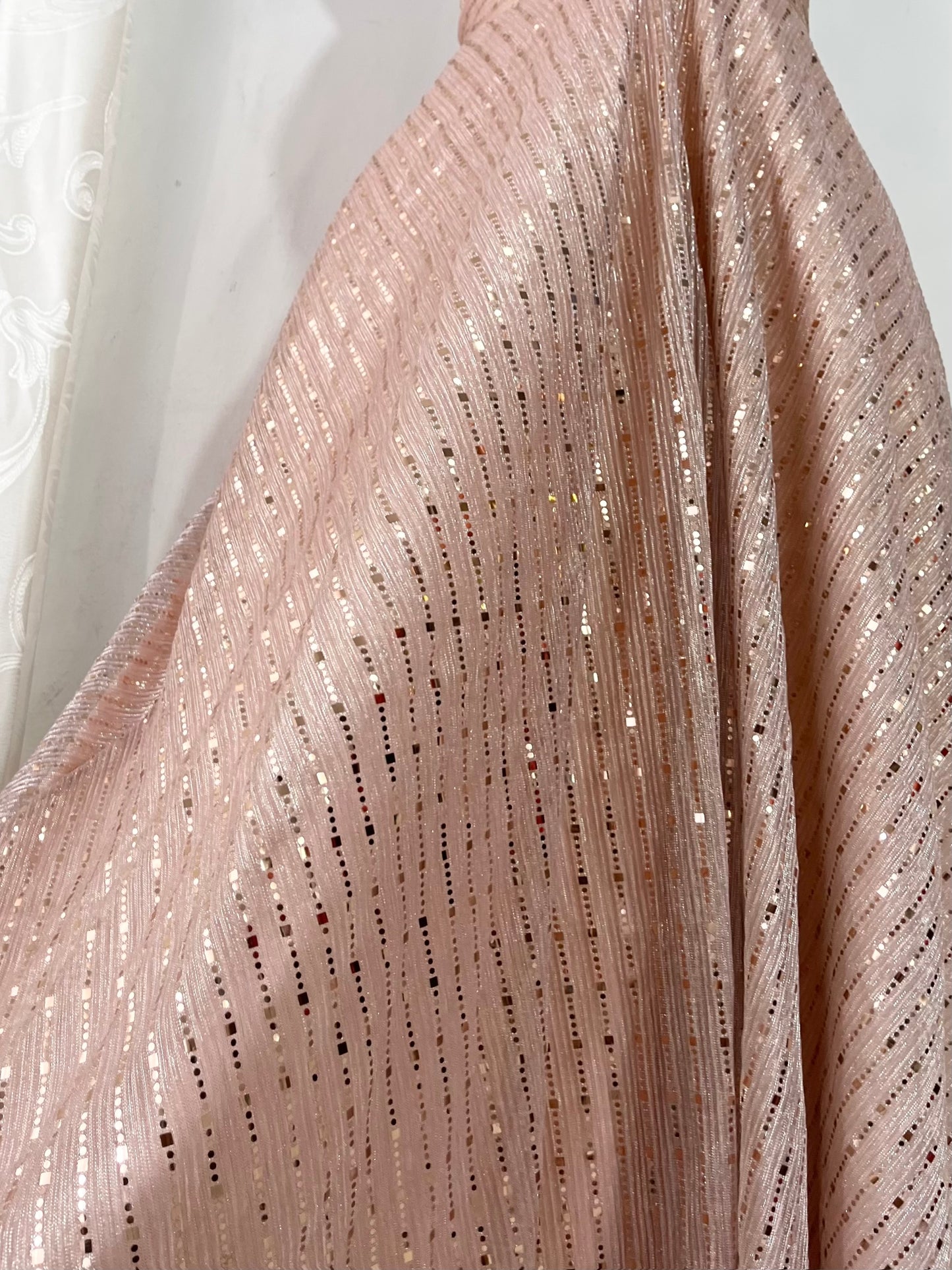 Ethereal rose gold dress