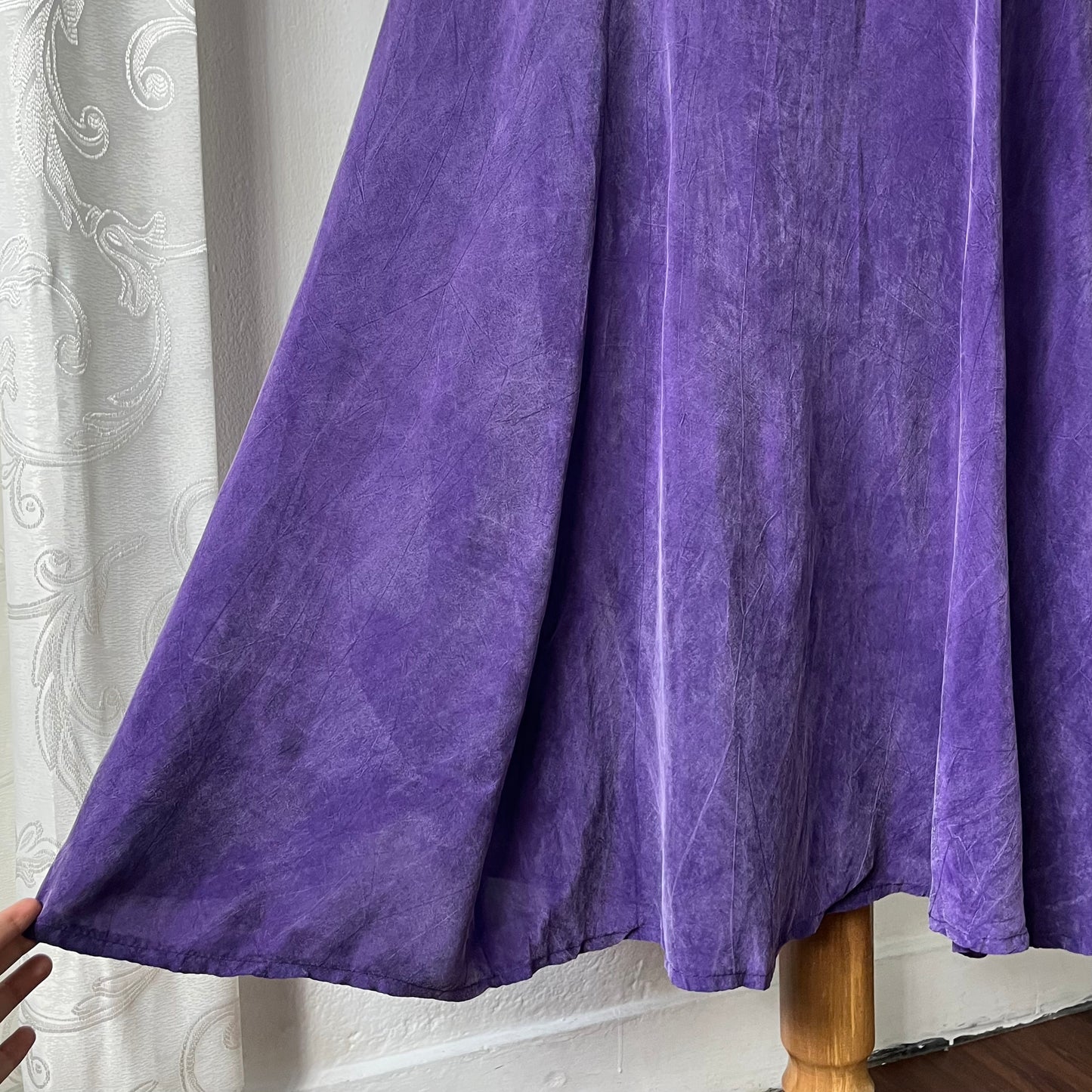 Whimsigoth vintage purple long evening dress-size S
