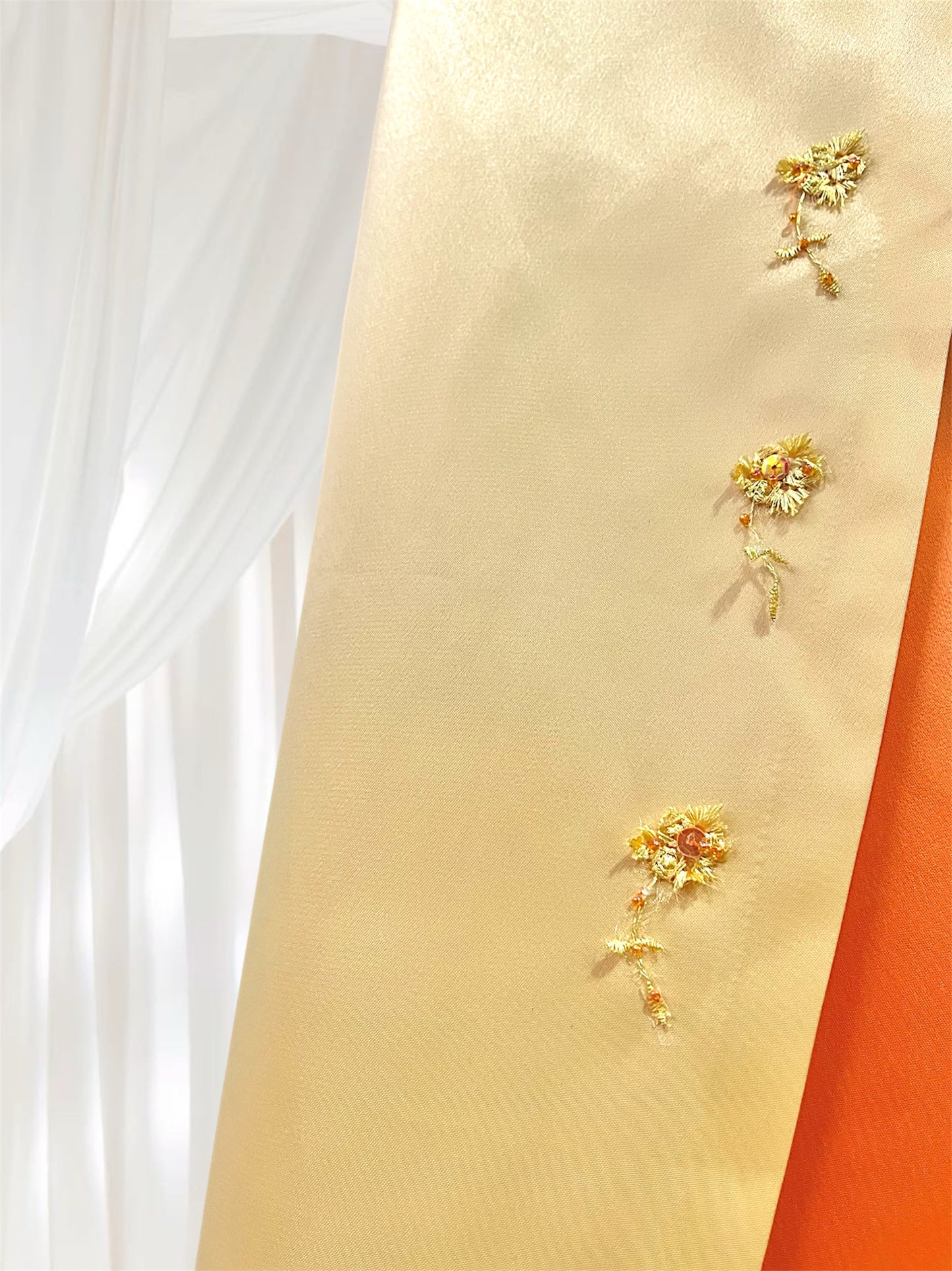 Yellow and ambar corset dress - Size S