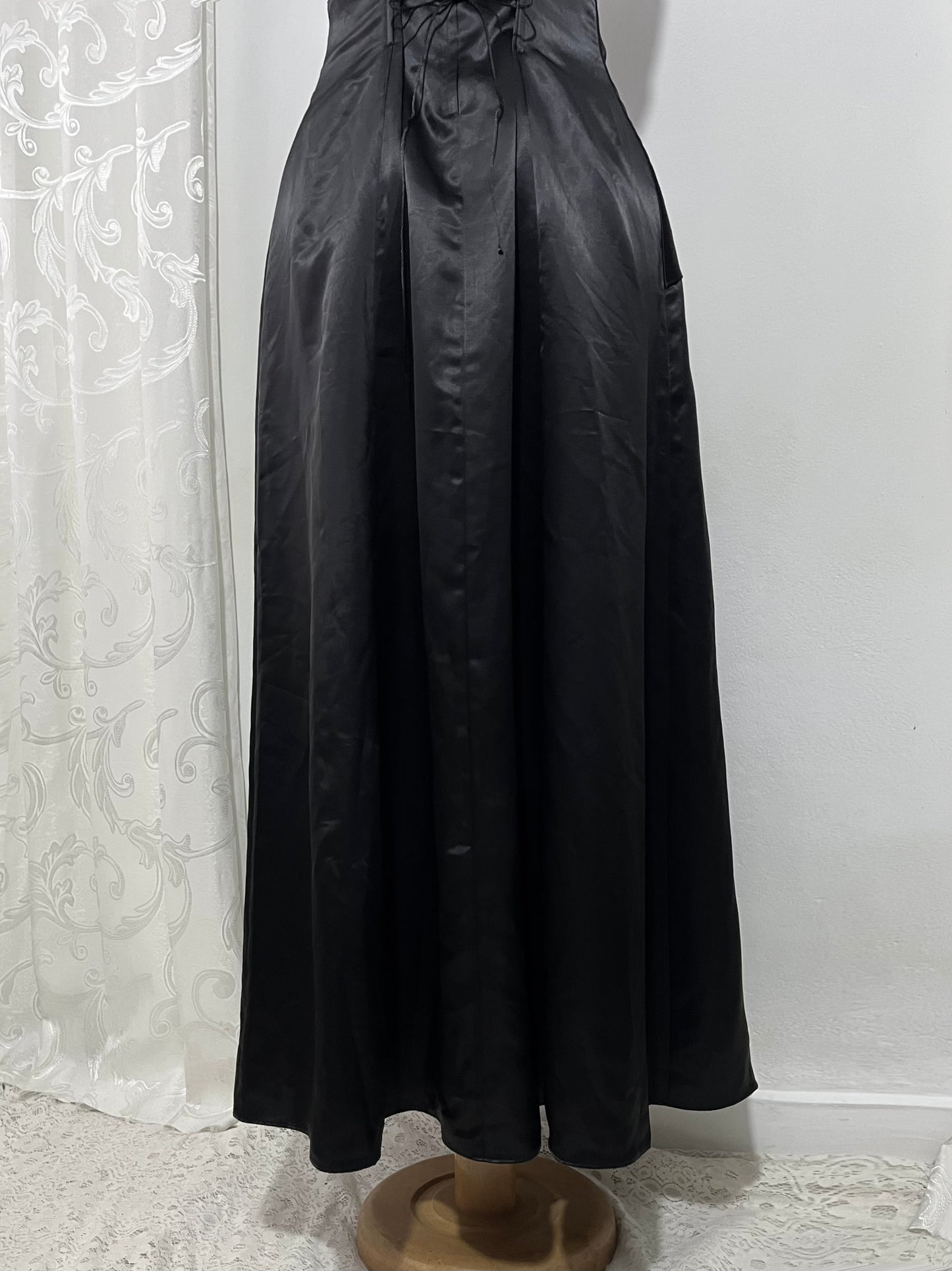 Noir corset beaded dress- size M