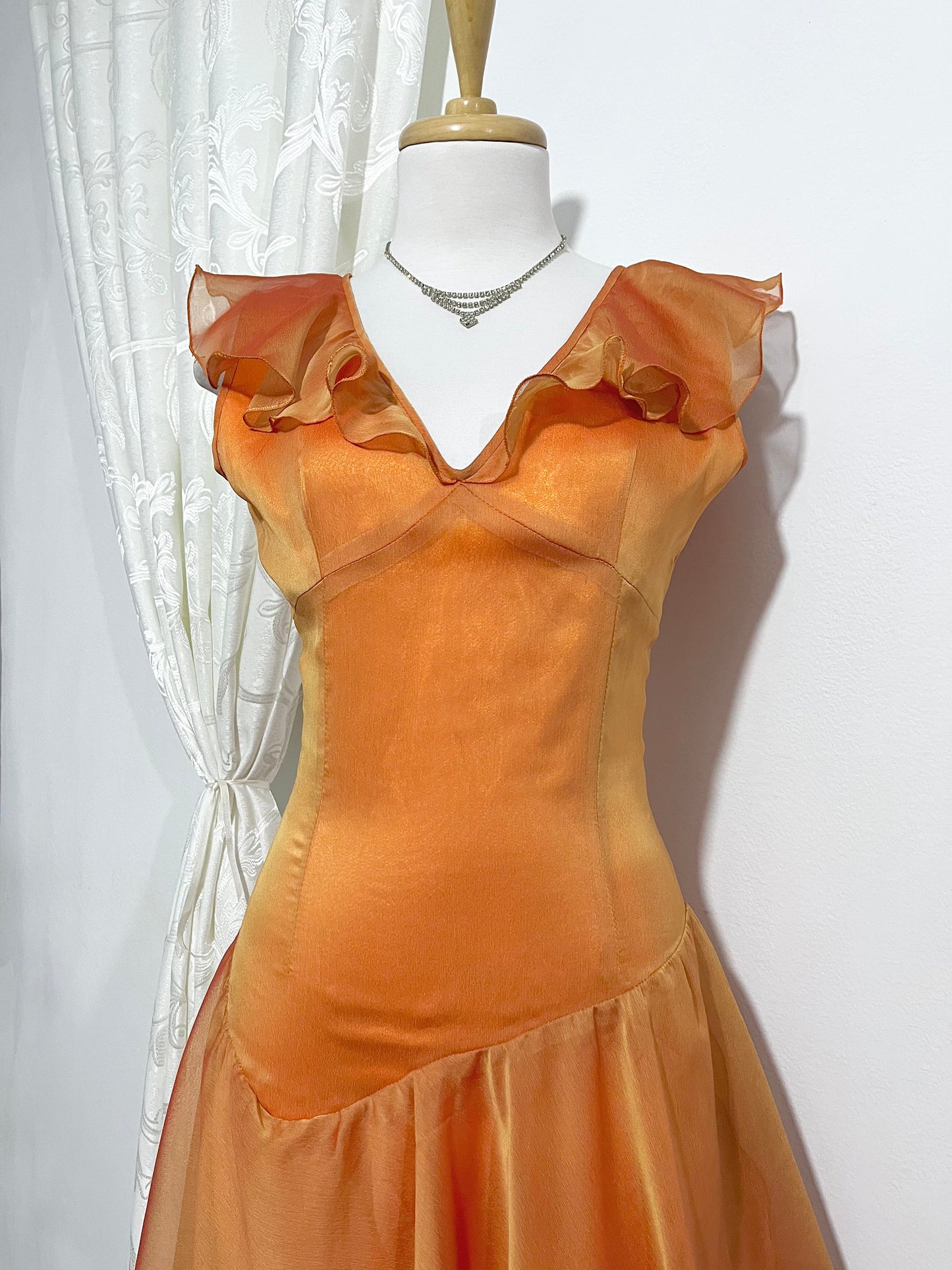 Layered amber fairy dress- size S