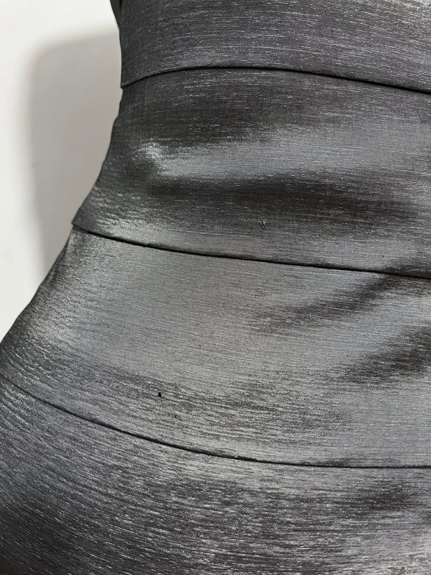 Iridescent gray layered mermaid-style dress- Size M/L
